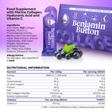 Benjamin Button ambiente de belleza con grosella negra destacando sabor