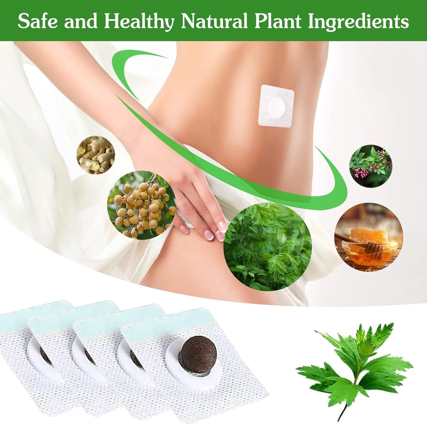BENJEN primer plano de la textura de la bolita herbal con aspecto dorado y artesanal
