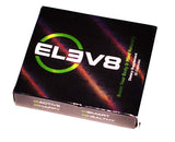 BEpic ELEV8 envase junto a una regla para comparar tamaño y cantidad