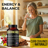 Sello de pruebas de terceros y certificaciones en el envase de Berberine Mojo