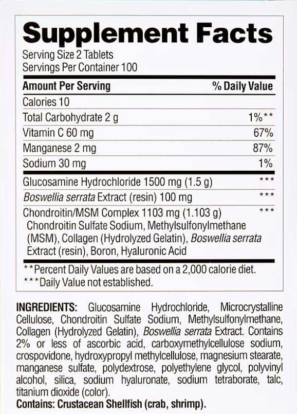 Berkley Jensen etiqueta con lista de ingredientes y certificación de calidad