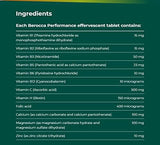 Envase abierto de Berocca con tabletas visibles listo para uso