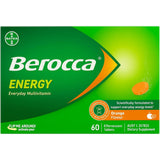 Berocca frente del envase mostrando el diseño y cantidad de tabletas