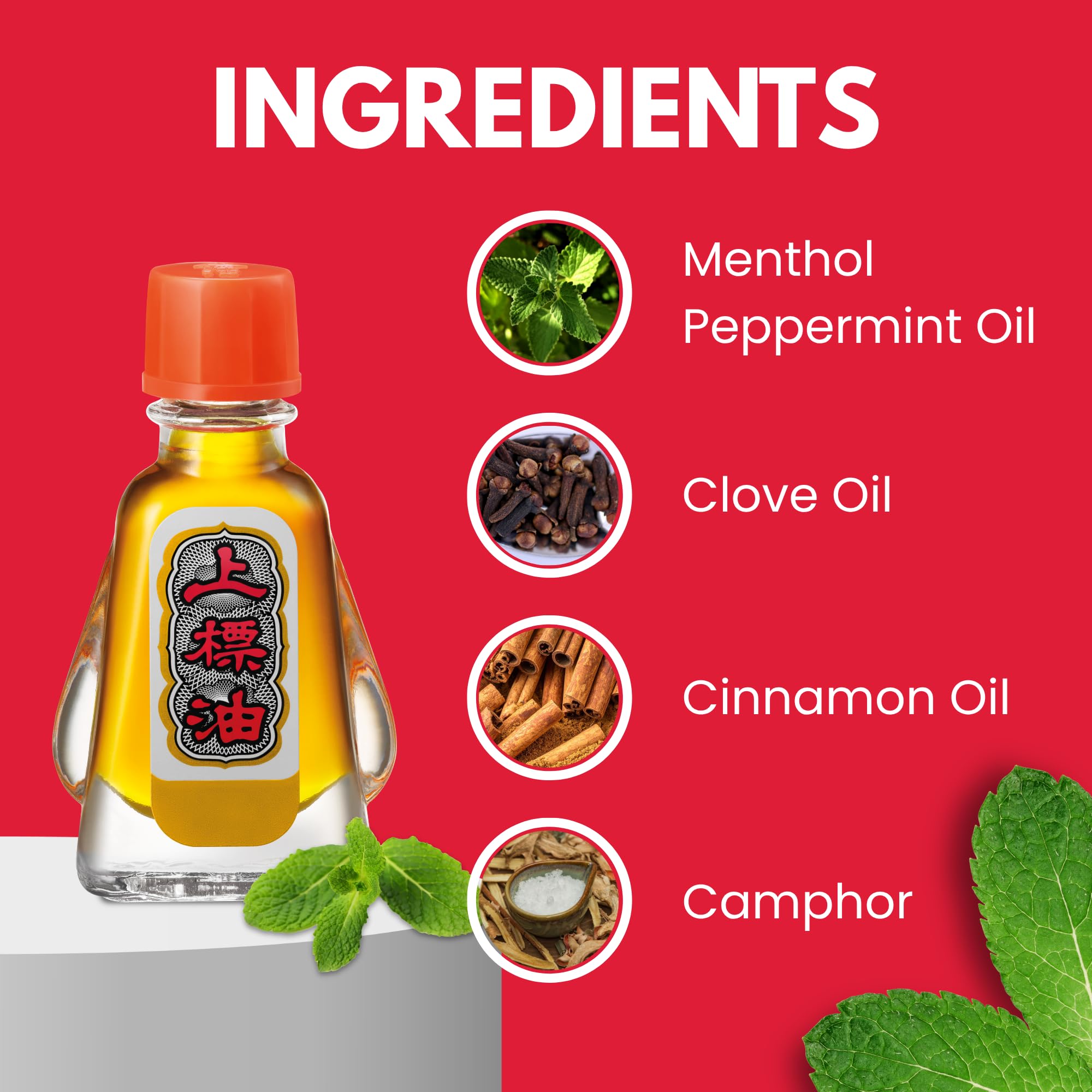 Bertram siang pure red oil aplicando en pañuelo, uso aromático portátil y rápido