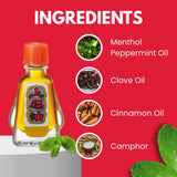 Bertram siang pure red oil aplicando en pañuelo, uso aromático portátil y rápido