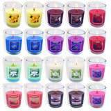 BERYSCEN pack frontal de 20 velas en vaso ideal para ambientar