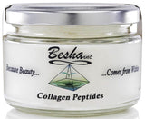 BESHA INC colágeno en polvo frente mostrando diseño y uso práctico