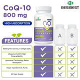 Besibest cápsula abierta con contenido liposomal y protección gastrointestinal
