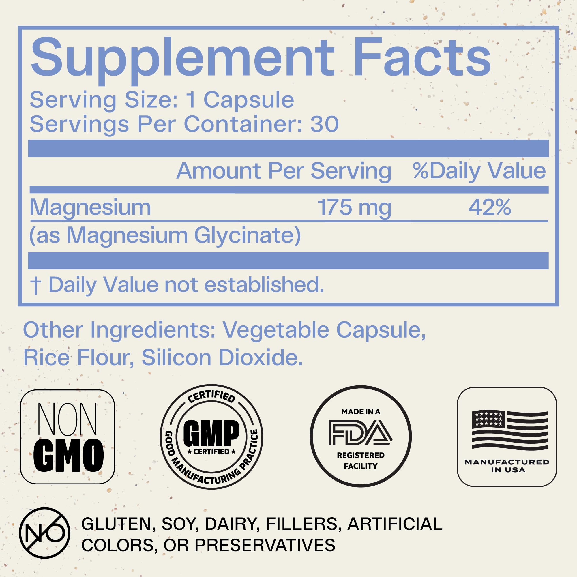 BEST Supplements etiqueta con información nutricional y certificaciones claras