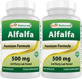 Best Naturals frasco frontal mostrando 180 cápsulas y pack de 2 beneficio conveniencia
