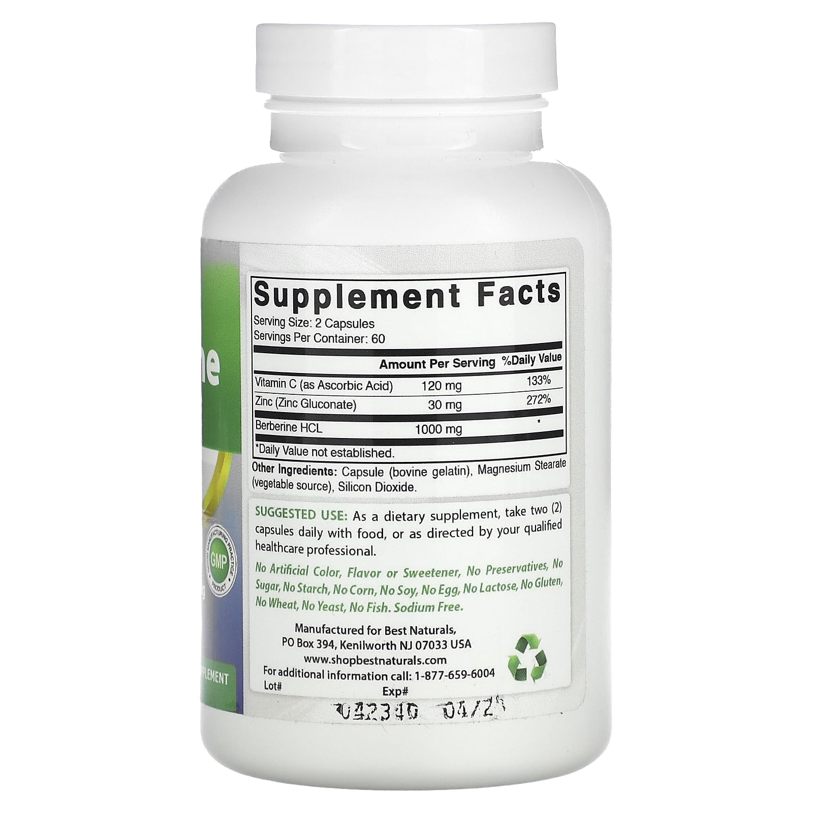 Best Naturals cápsulas en primer plano mostrando textura y fácil administración