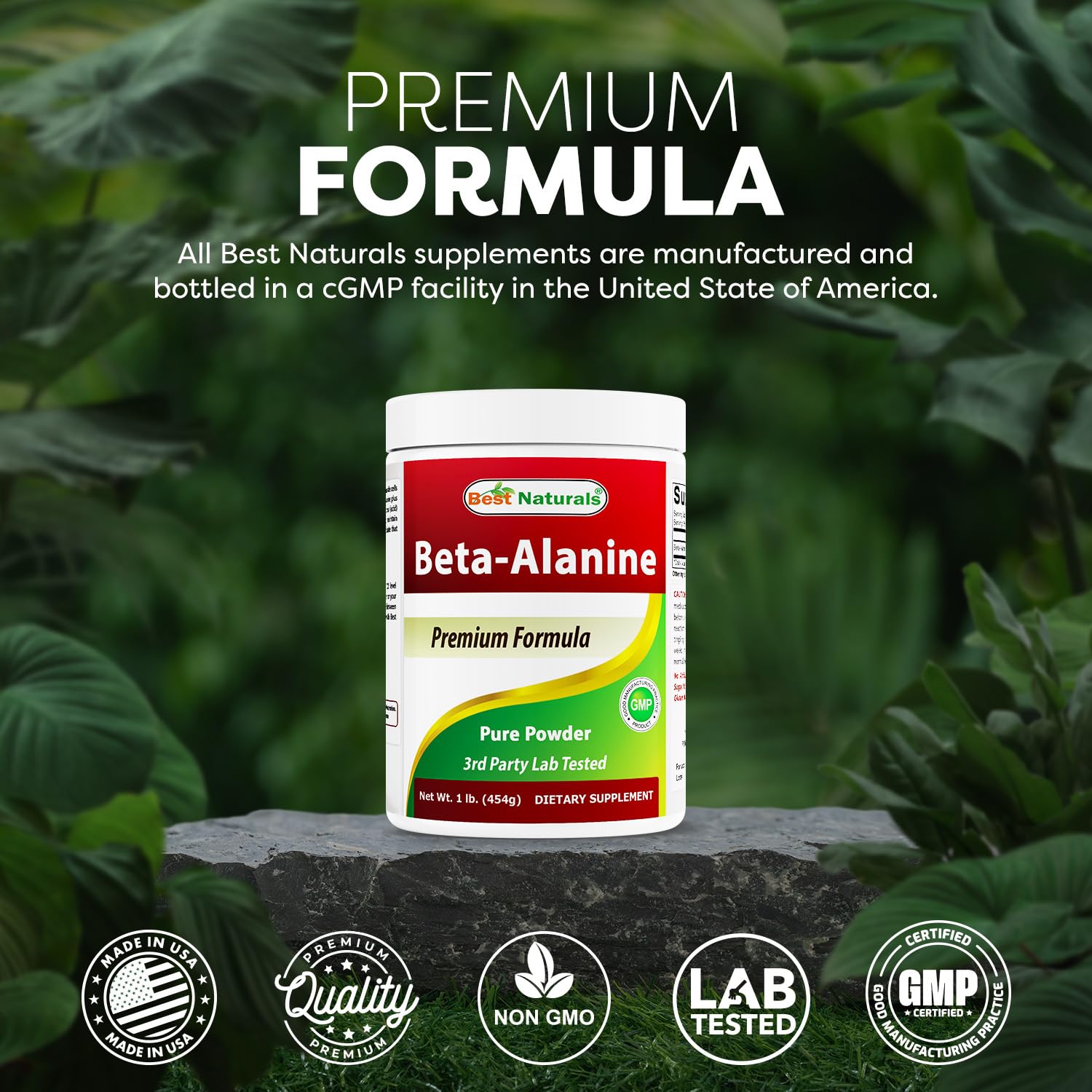 Best Naturals comparación de tamaño del envase para estimar rendimiento
