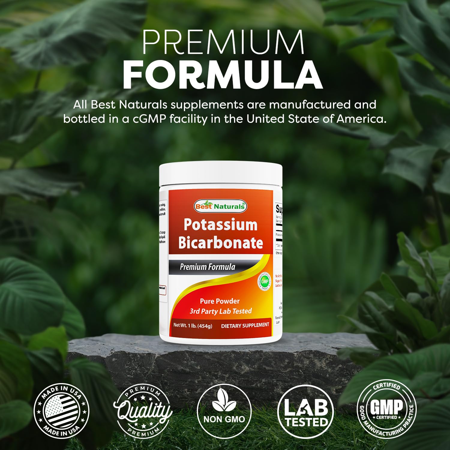 Best Naturals etiqueta con lista de ingredientes y no alérgenos
