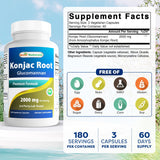 Best Naturals botella abierta mostrando cápsulas vegetarianas listas para tomar