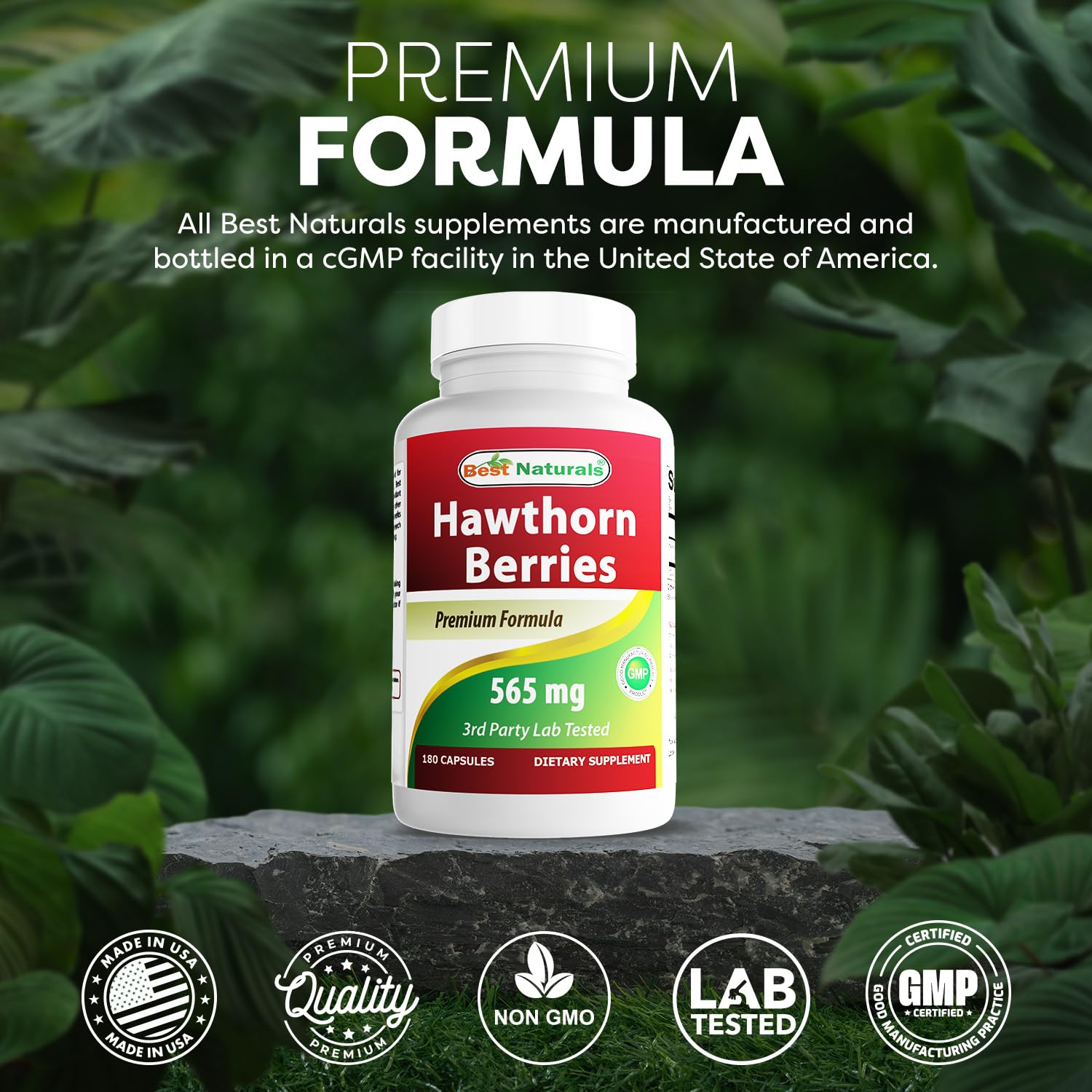 Best Naturals botella abierta con cápsulas listas para uso diario
