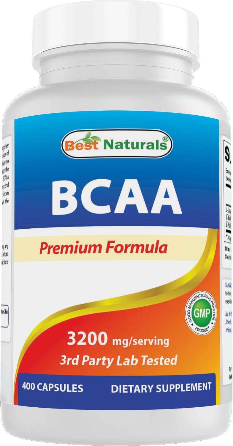 Best Naturals botella frontal mostrando 400 cápsulas y claridad del producto