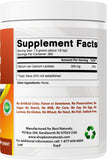 Best Naturals comparación de tamaño con taza y cucharas, dosificación clara