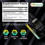 Best Naturals detalle de cápsulas veg mostrando textura y tamaño cómodo