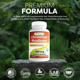 Best Naturals etiqueta nutricional legible destacando 1000 mcg por tableta