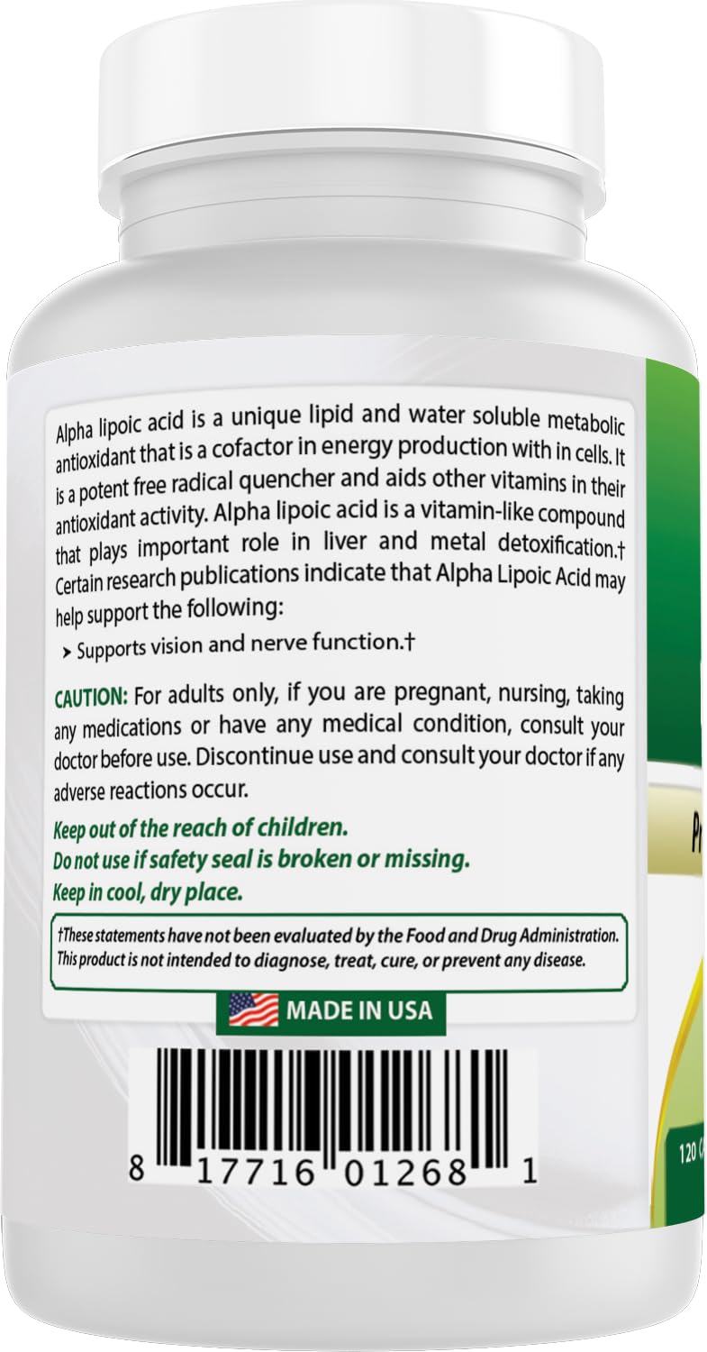 Best Naturals envase lateral con información nutricional y cumplimiento GMP