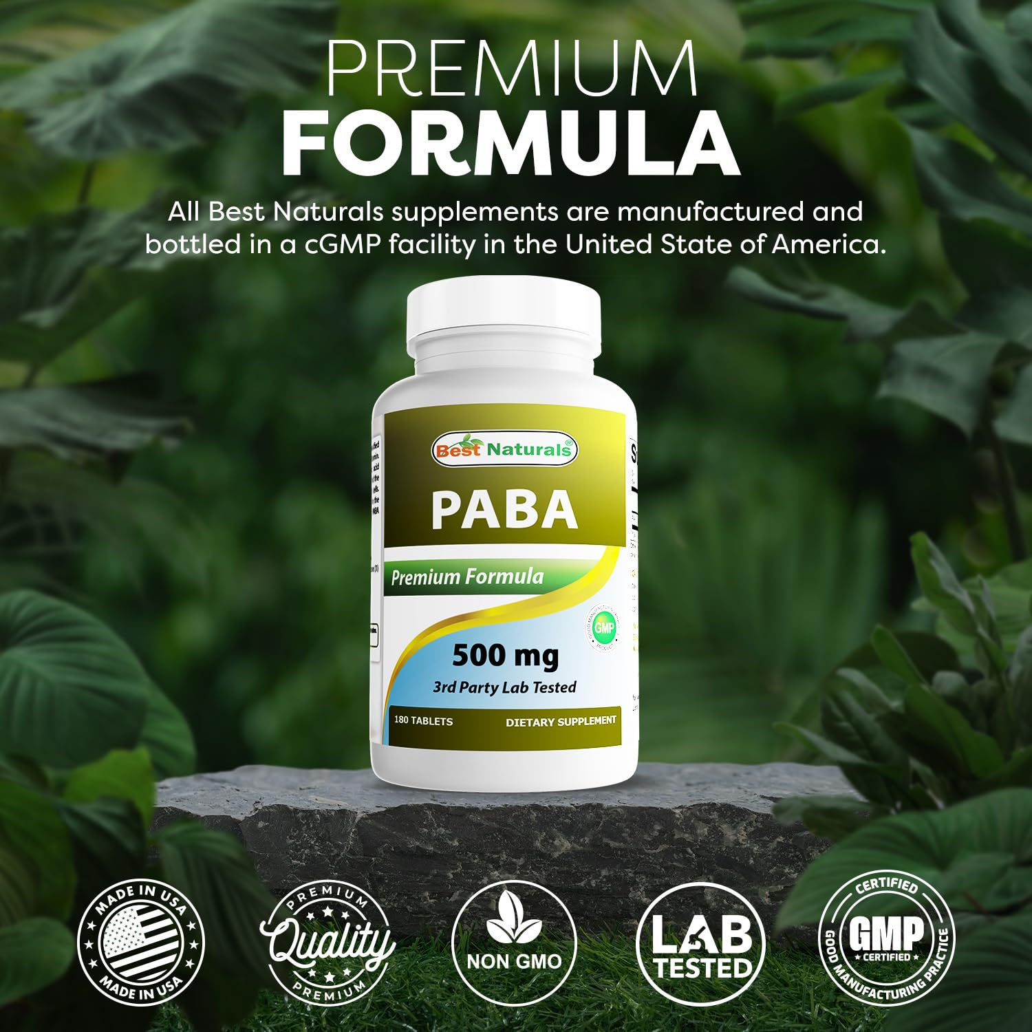 Best Naturals comparación de tamaño del frasco para plan de suministro prolongado