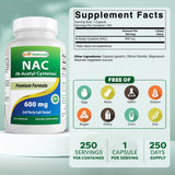 Best Naturals etiqueta en primer plano con información clara y beneficios
