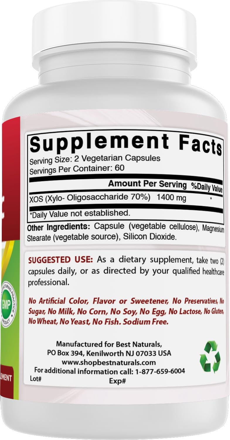 Best Naturals etiqueta con información nutrimental y confianza