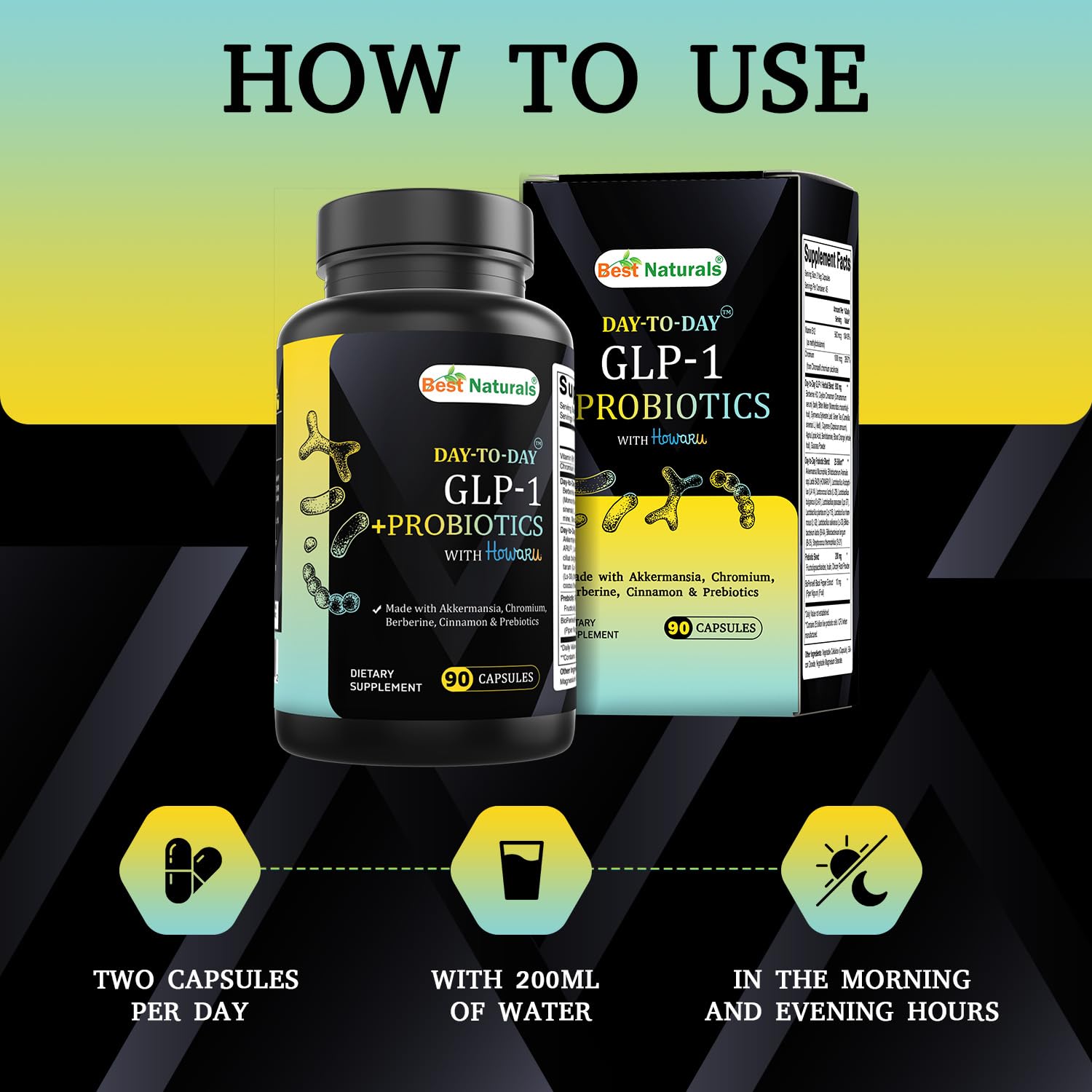 Best Naturals etiqueta con ingredientes claros y beneficios visibles