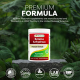 Best Naturals etiqueta con lista de ingredientes y certificaciones visibles