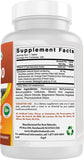 Zoom en la etiqueta nutricional de Best Naturals mostrando 1000 mg por comprimido, beneficio: transparencia de ingredientes