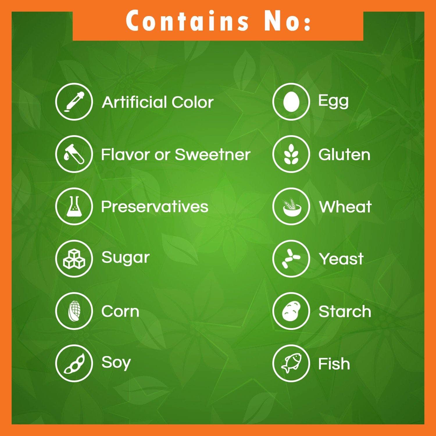 Best Naturals etiqueta nutricional destacando 9000 FCC ALU y sin alérgenos