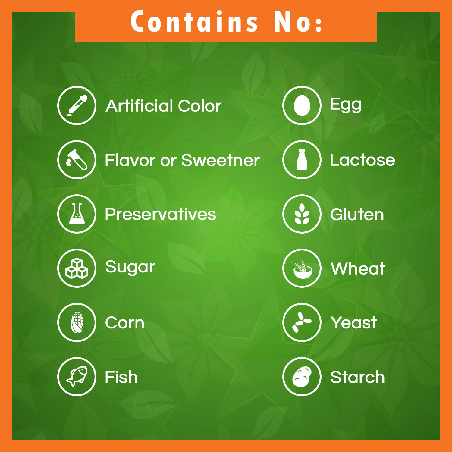 Best Naturals etiqueta nutricional legible con información de pureza
