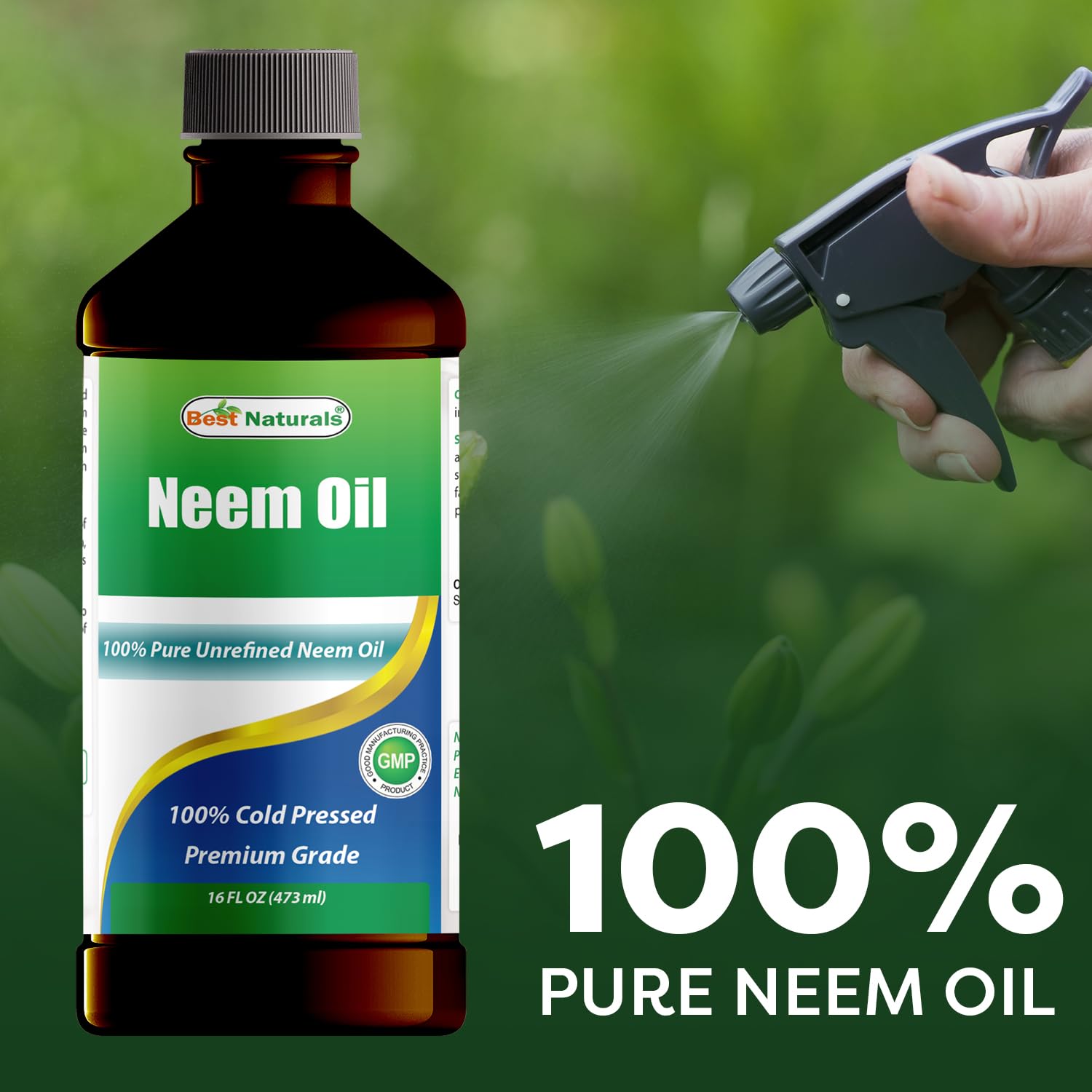Best Naturals etiqueta con información de origen y grado premium