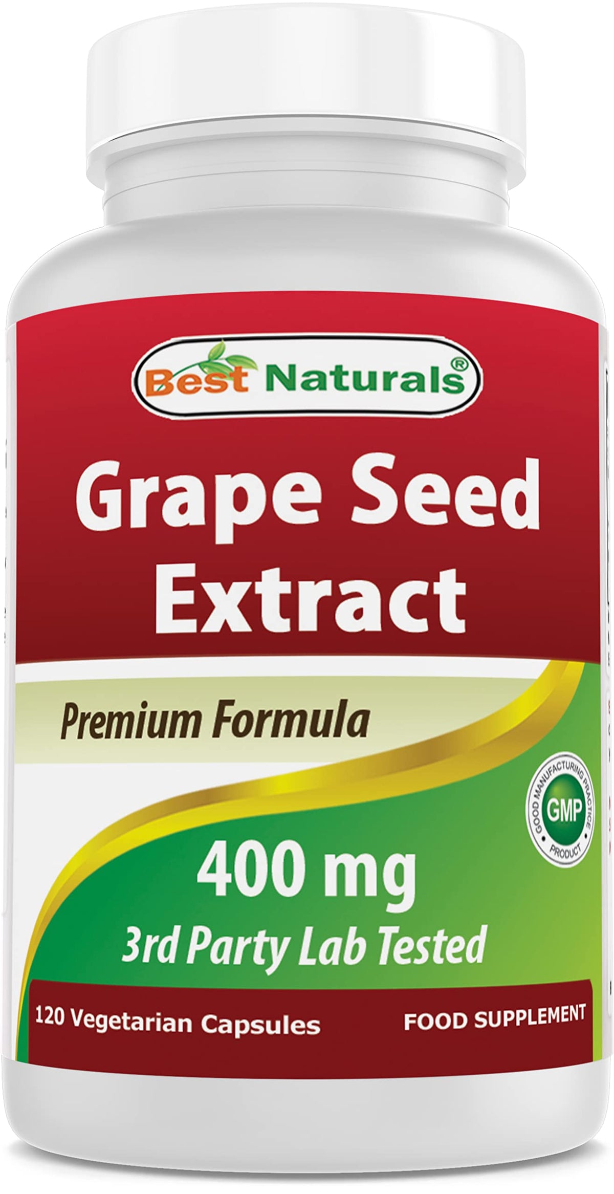 Best Naturals frasco frontal mostrando 120 cápsulas y etiqueta clara