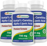 Best Naturals frontal del bote mostrando la marca y la dosis de 750 mg
