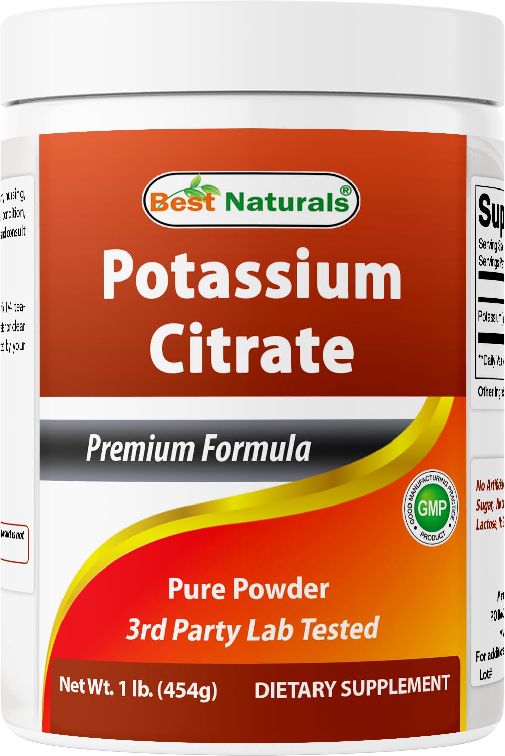 Best Naturals frente del envase que muestra bolsa de 1 libra y pureza