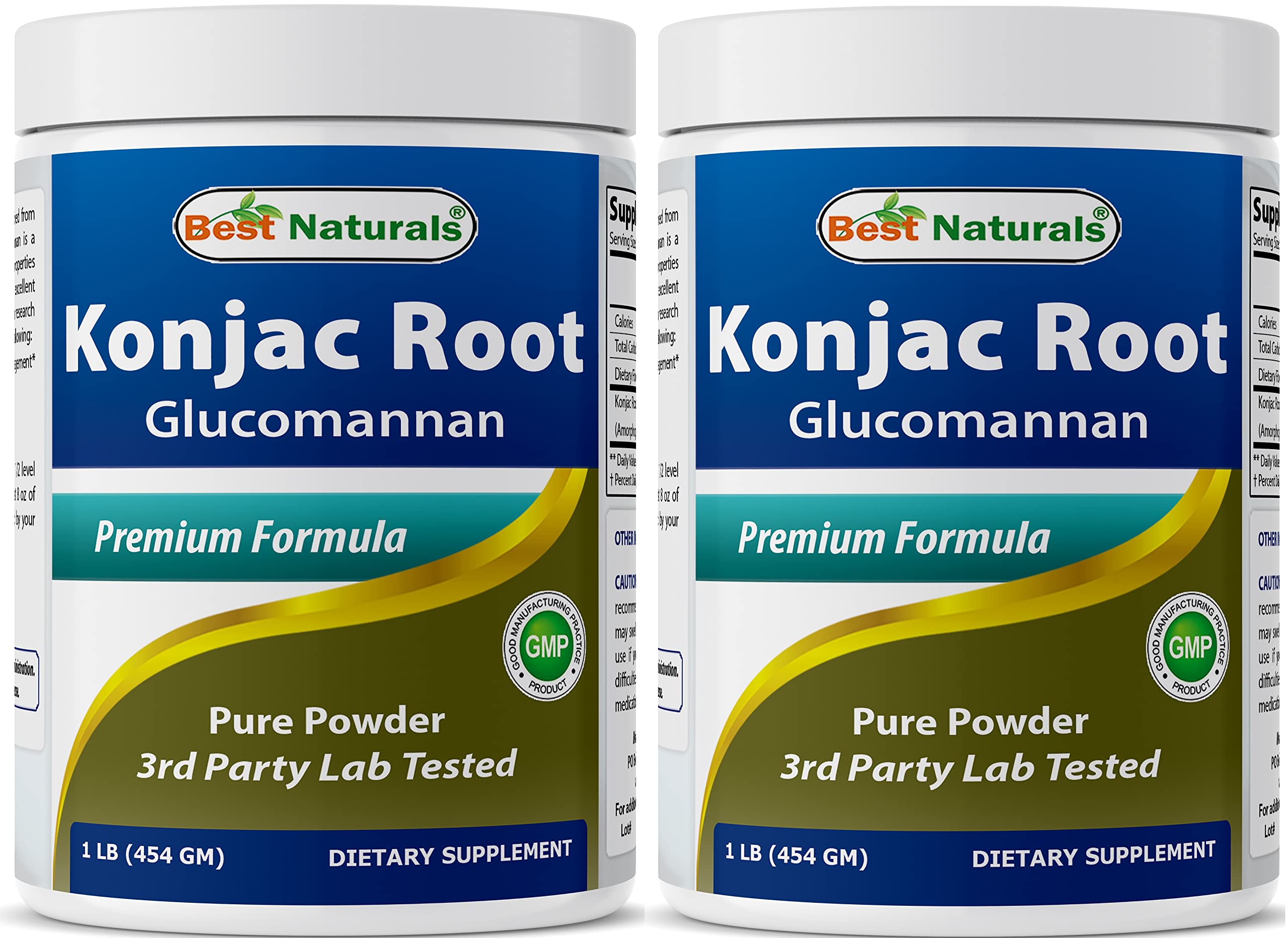 Best Naturals envase frontal de konjac con información visible y confianza