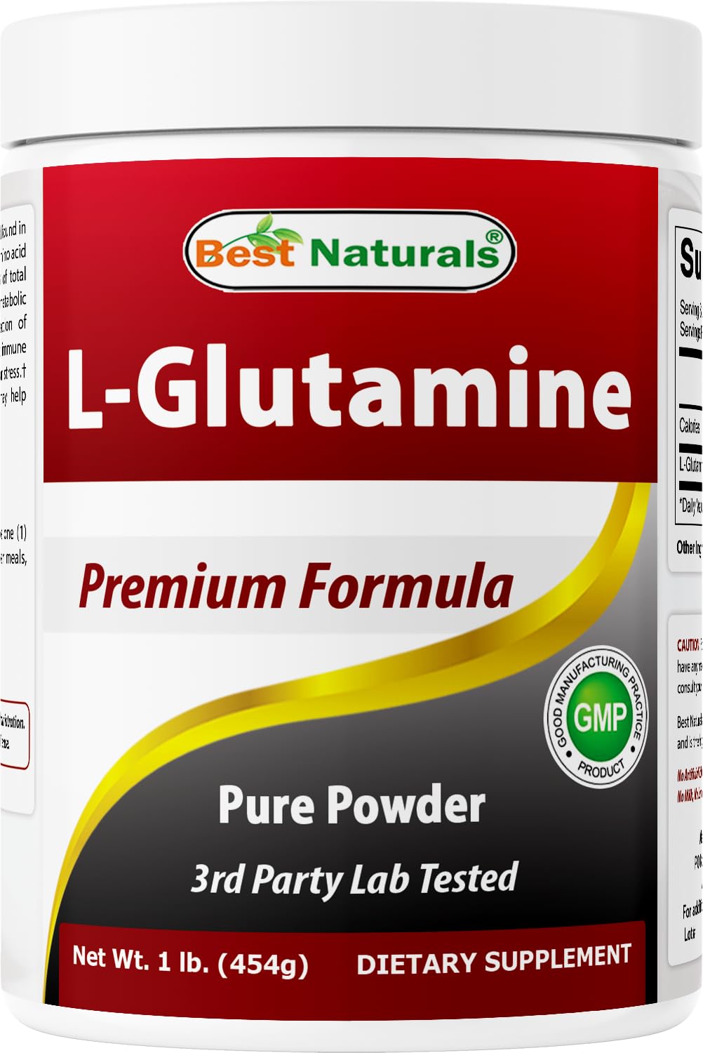 Best Naturals envase frontal que muestra la presentación de una libra y beneficios claros