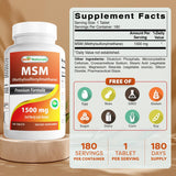 Best Naturals tabletas de MSM textura cercana y aspecto uniforme
