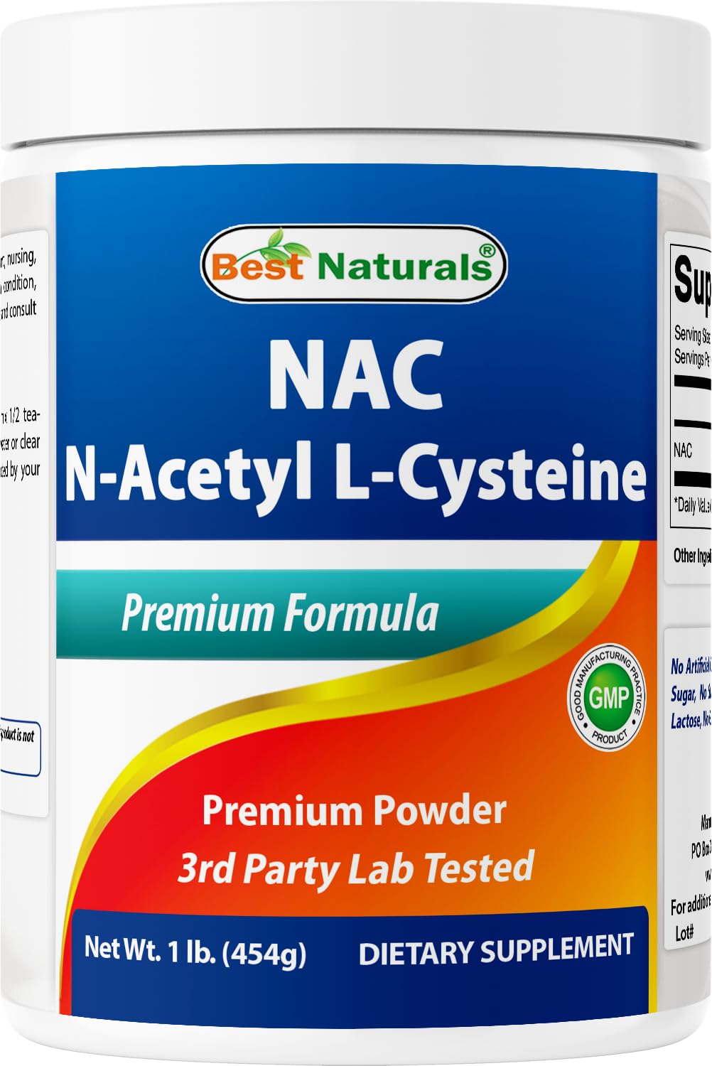 Best Naturals envase frontal NAC mostrando marca y formato práctico