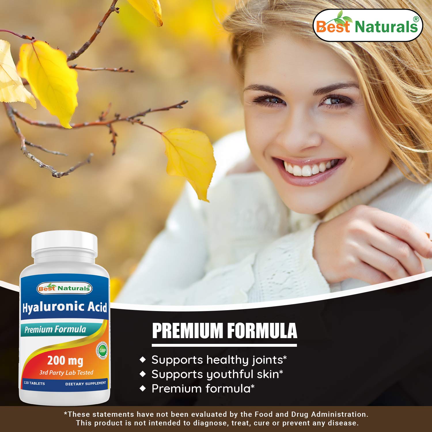 Best Naturals tableta en mano para tamaño y facilidad de ingestión