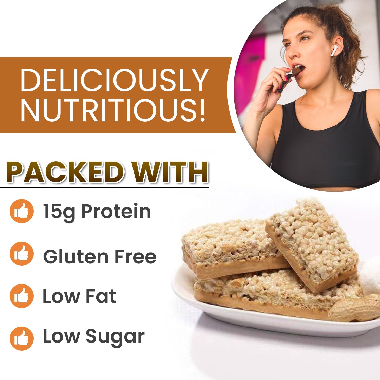 BestMed Weight Loss barra junto a una regla para comparar tamaño y porción individual