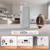 BestQool panel iluminando la espalda para amplia cobertura corporal