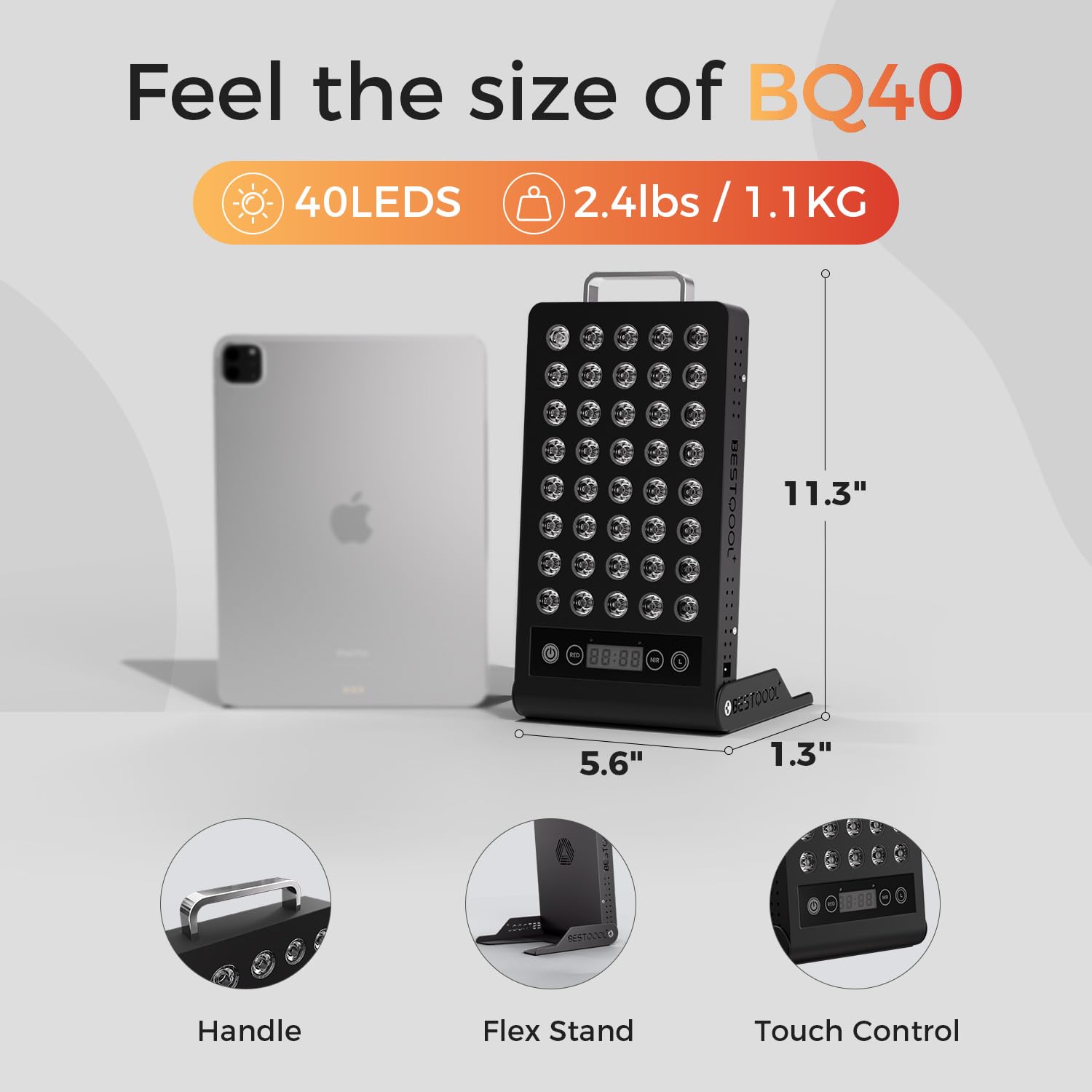BestQool aplicación en espalda mostrando cobertura localizada eficaz