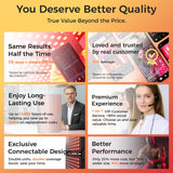 BestQool uso facial con panel para sesiones rápidas y cómodas