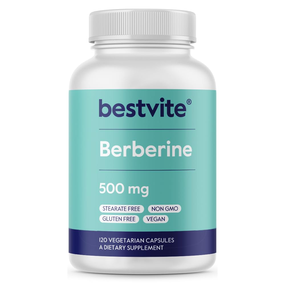 BESTVITE bote frontal mostrando 120 cápsulas y beneficio de formulación limpia