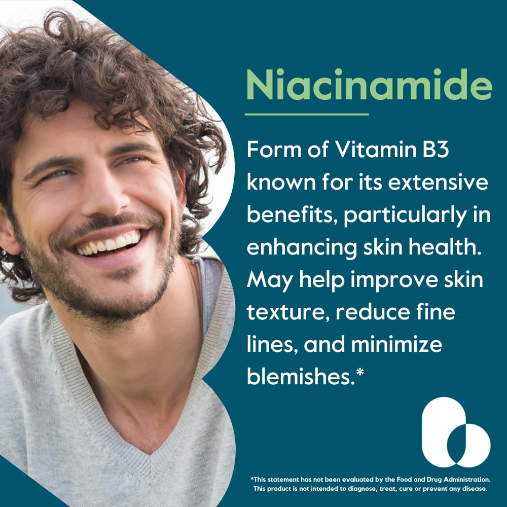BESTVITE detalle de etiqueta con información de niacinamida y beneficios