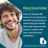 BESTVITE detalle de etiqueta con información de niacinamida y beneficios