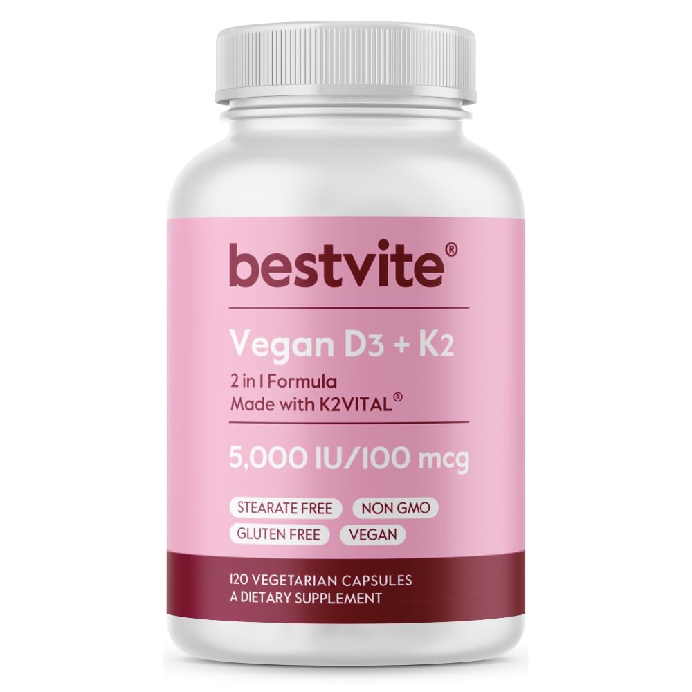 BESTVITE vista frontal del envase mostrando 120 cápsulas y beneficios
