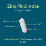 BESTVITE etiqueta nutricional mostrando pureza y dosis por cápsula